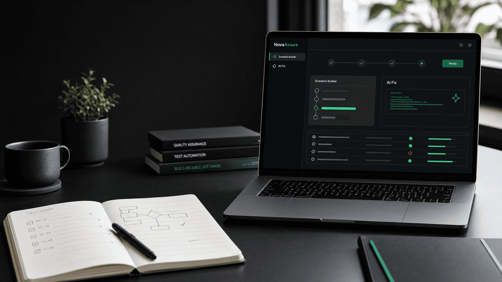 Workspace QA untuk pengujian produk enterprise