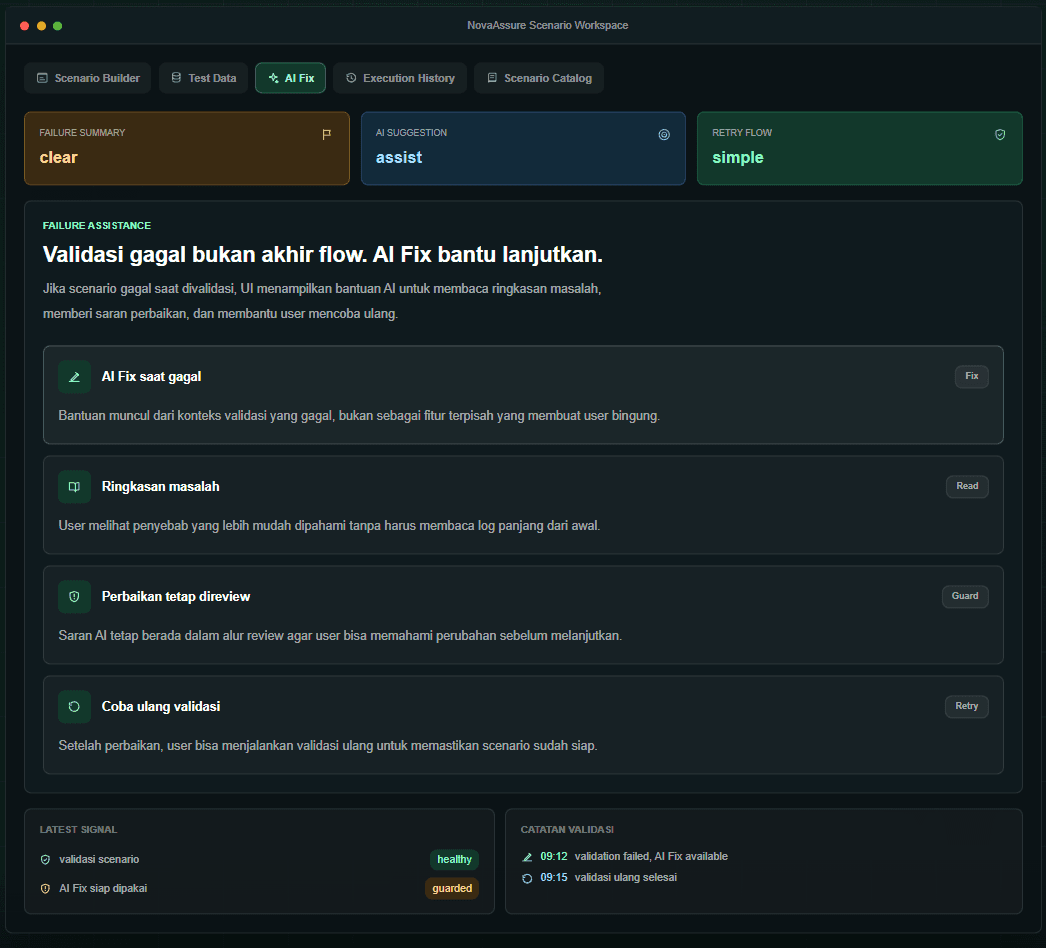 NovaAssure Scenario Catalog
